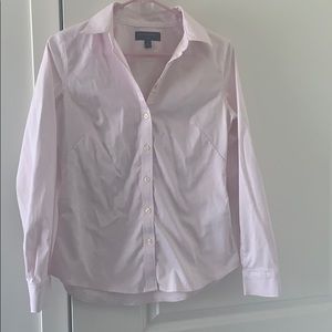 Banana Republic Non Iron Pink Blouse